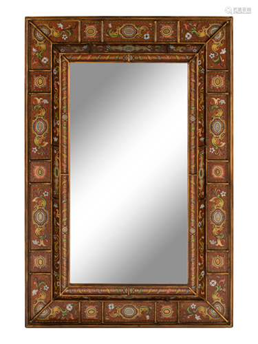 An Italian Style Eglomise Mirror