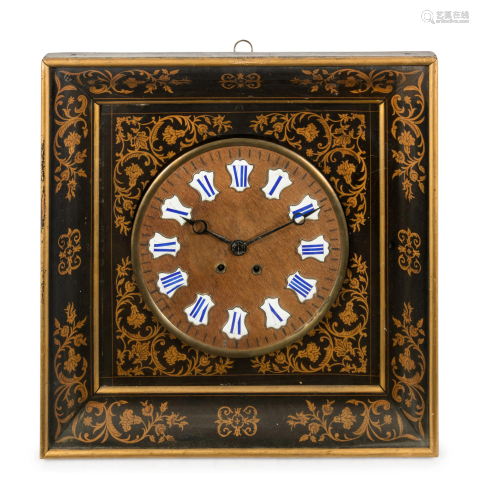 A French Marquetry Wall Clock