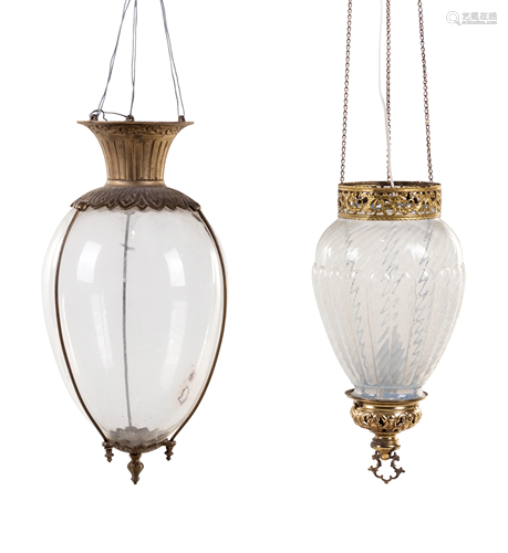 Two Pendant Lanterns