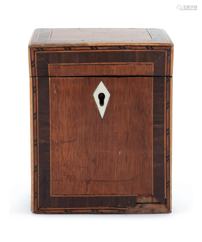 An English Mahogany Tea Caddy