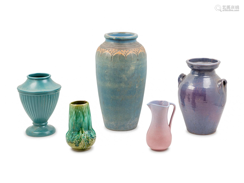 Five American Pottery Articles