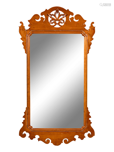 A Chippendale Style Mahogany Mirror