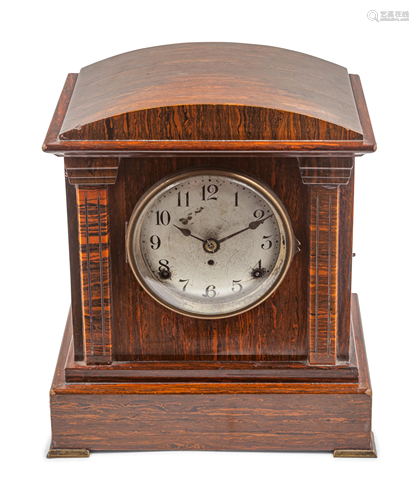 An American Mahogany Mantel Clock