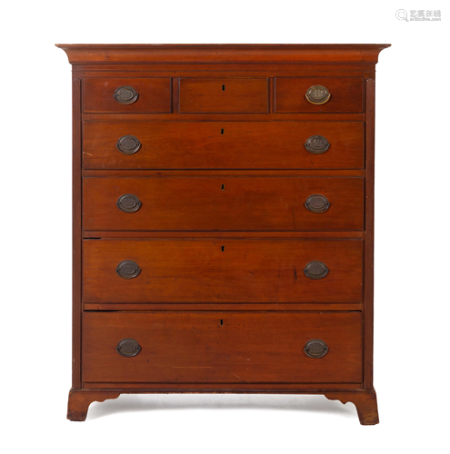 An American Tall Chest of Drawers Height 53 x widt…