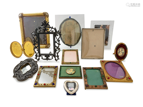 A Collection of Vintage Picture Frames Height of