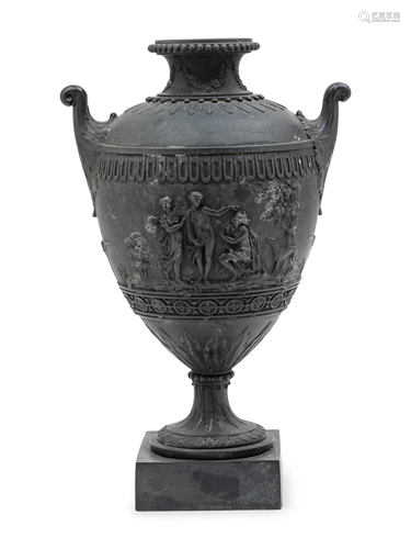 A Turner Roman Revival Basalt Ware Urn