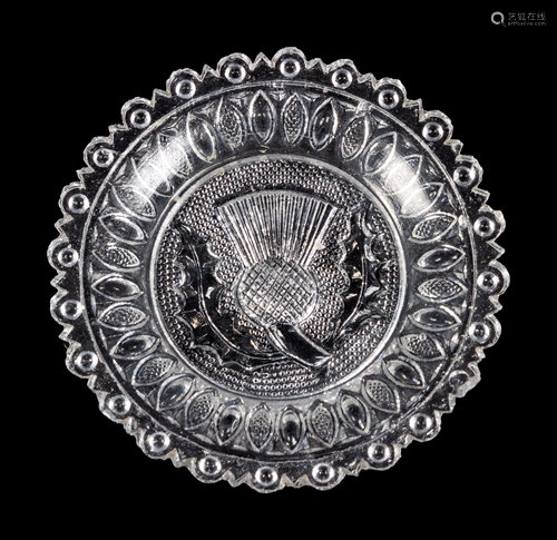 An American Pressed Glass Plate