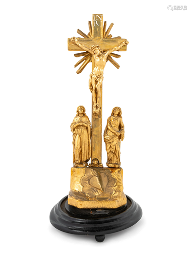 A Continental Giltwood Corpus Christi