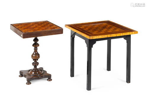 Two Parquetry Games Tables