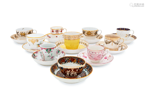 A Collection of Cabinet Cups and Saucers