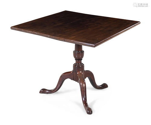 An English Mahogany Tilt-Top Table