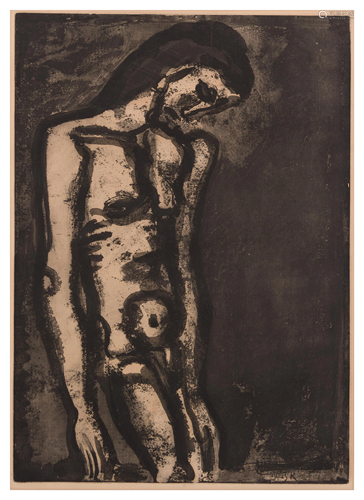 Georges Rouault Plate: 19 x 14 3/8 inches.