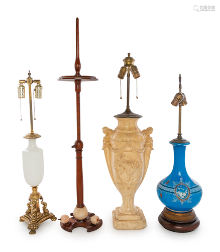 A Collection of Five Table Lamps