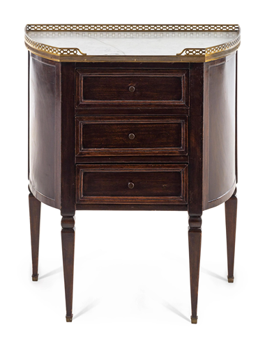 A Louis XVI Style Mahogany Side Table Height …