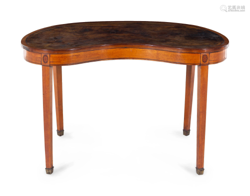 An Edwardian Satinwood Low Table
