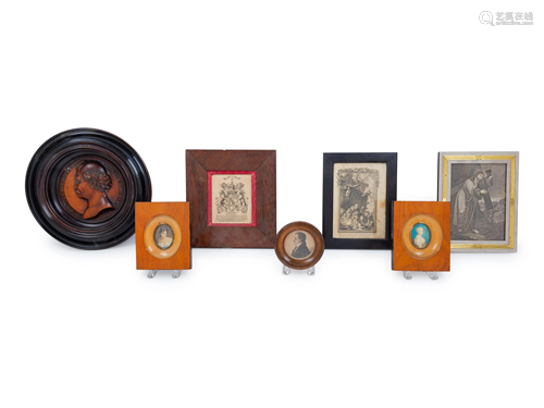 A Collection of Framed Decorative Arts