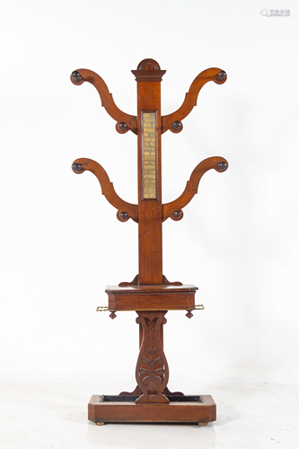 A Biedermeier Mahogany Hall Tree