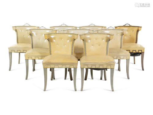 A Set of Nine Oxford-Kent Dining Chairs