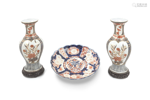 A Pair of Japanese Porcelain Vases