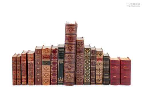 [BINDINGS]. A group of 14 works in 16 volumes,