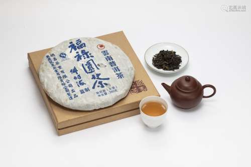 2013年 福禄圆茶  1饼380g  生普