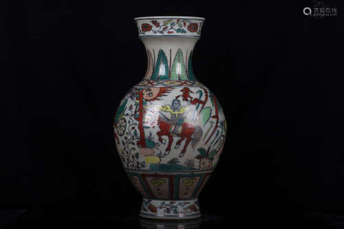 WUCAI 'WARRIOR' VASE