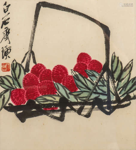 QI BAISHI (1863-1957) ,LYCHEE