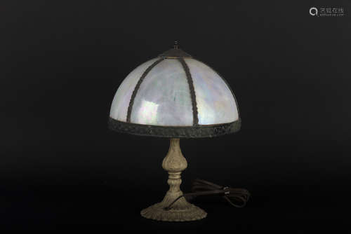 VINTAGE WESTERN BRONZE TABLE LAMP