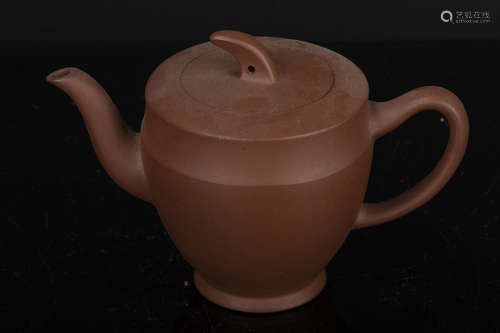 YIXING ZISHA BROWN CLAY TEAPOT