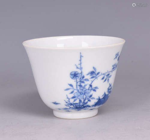 BLUE AND WHITE 'FLOWERS' CUP