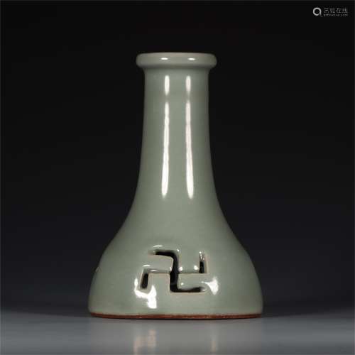 A Chinese Celadon Glazed Porcelain Vase