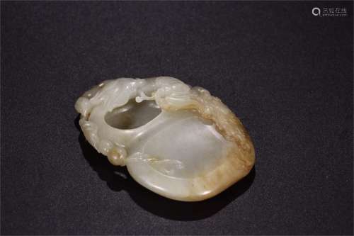 A Chinese Carved Jade Ink-stone
