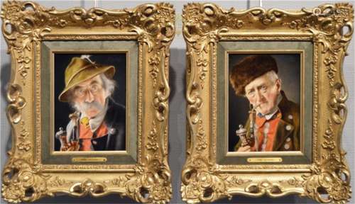 A Pair of German Oil Paintings