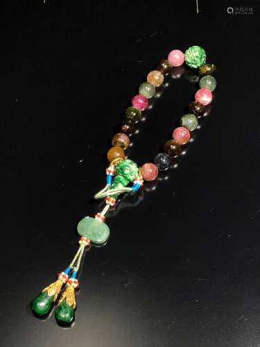 The Chinese Tourmaline Hand String Beads