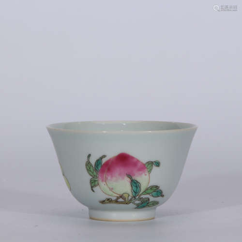 A Chinese Famille Rose Porcelain Cup