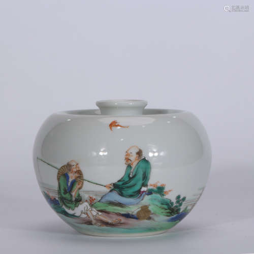 A Chinese Porcelain Apple-shaped Zun