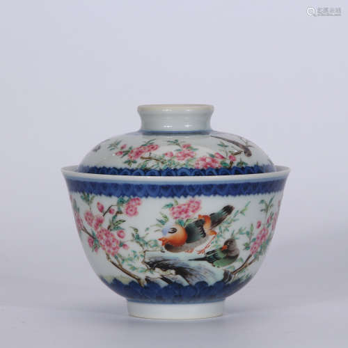 A Chinese Blue and White Porcelain Covered Bowl