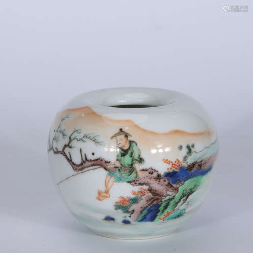 A Chinese Multicolored Porcelain Water Pot