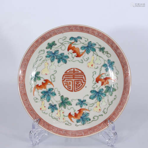 A Chinese Famille Rose Porcelain Plate