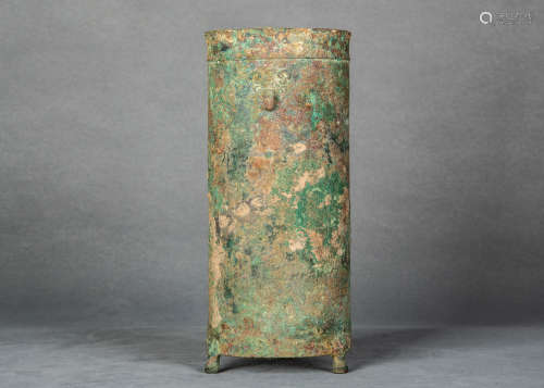 A Chinese Copper Arrows Pot