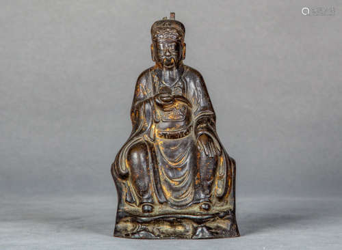 A Chinese Copper Statue