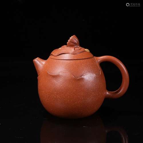 A Chinese Purple Sand Teapot