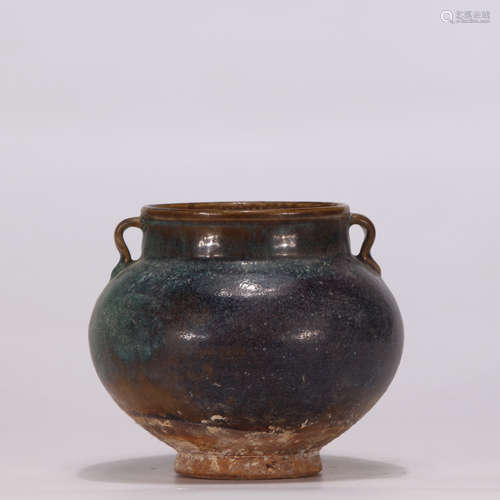 A Chinese Porcelain Double-eared Jar