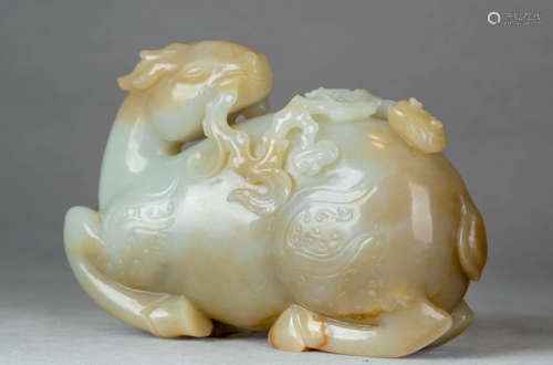 A Chinese Jade Beast Ornament