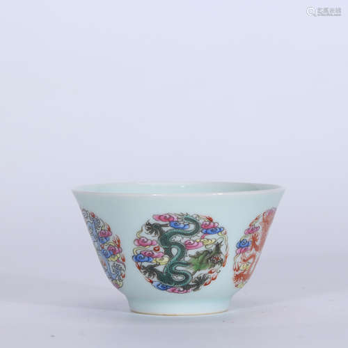 A Chinese Famille Rose Porcelain Cup