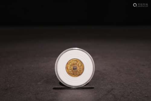 A Chinese Golden Coin 