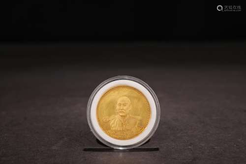A Chinese Gold Commemorative Coin 