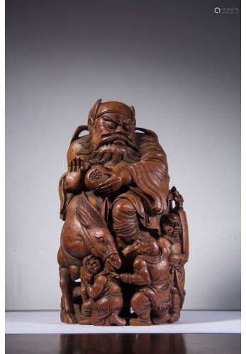 A Chinese Carved Bamboo Root Ornament