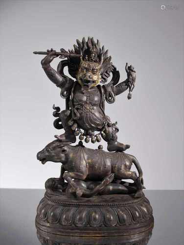 YAMANTAKABronze,Tibet, 19th century,Dimensions: Height 35 cm Wide 22 cm Depth 14 cmWeight: 6530