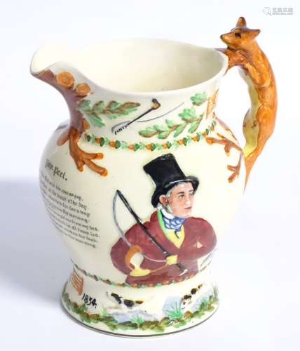 A Crown Devon musical jug commemorating John Peel,